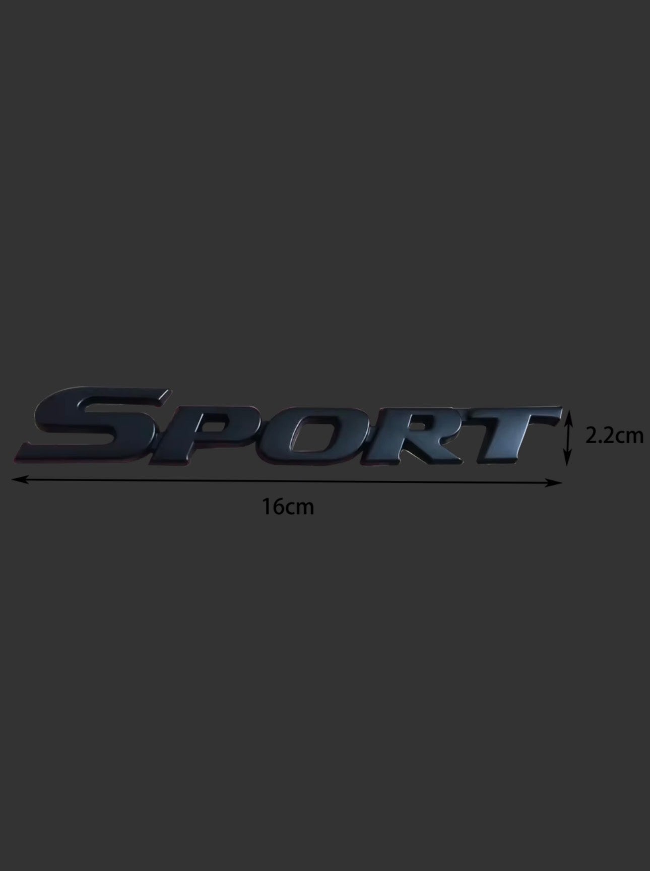 3D Chrome Metal Car Letters, SPORT Emblem, Sports Badges and Decals, Rear Trunk Accessories