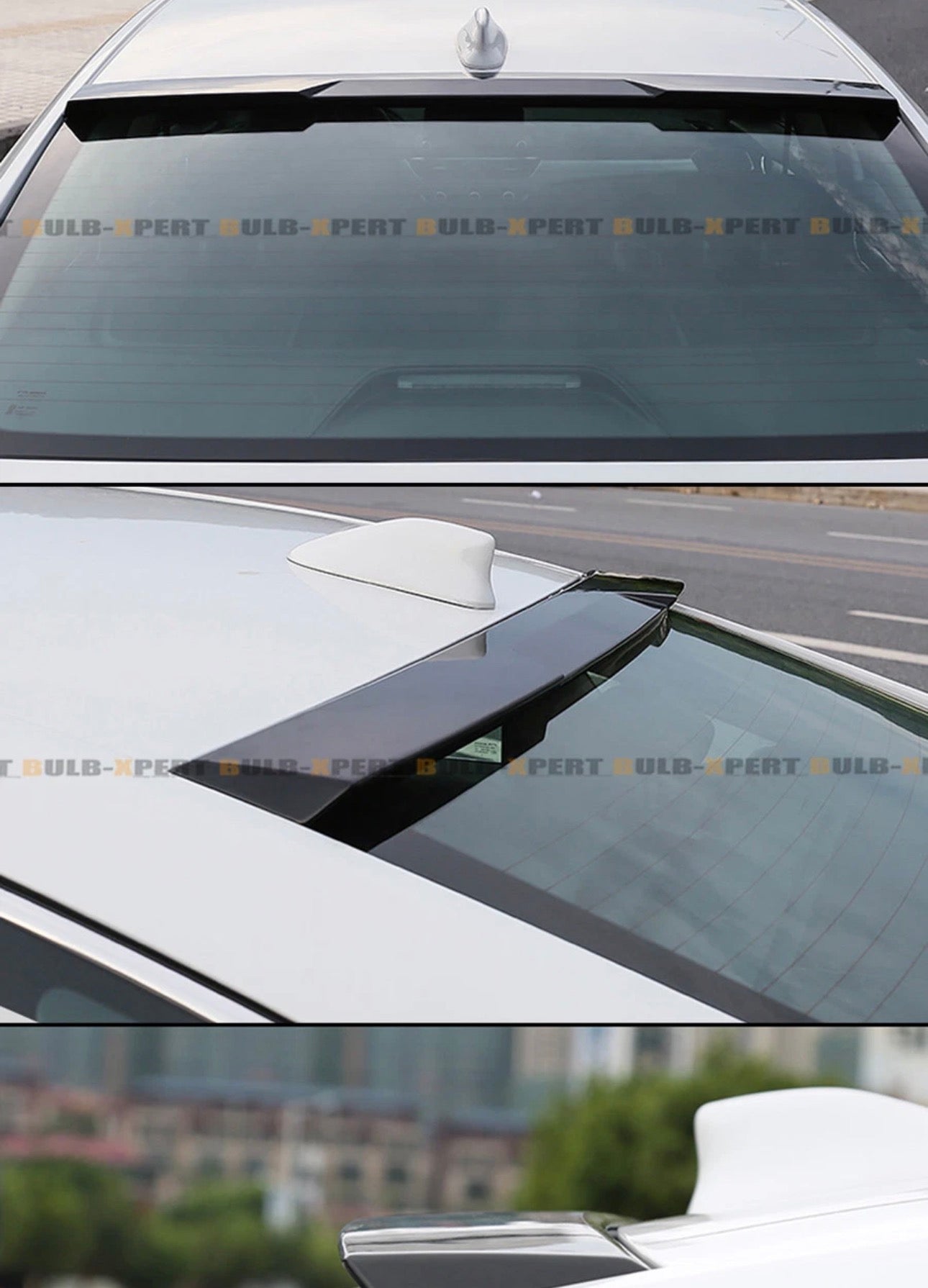 Rear Window Roof Top Spoiler Deflector Visor For 2018-2022 HONDA Accord Black