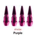4Pcs Aluminum Metal Spike Wheel Tire Valve Stems Cap Car Air Dust Cover