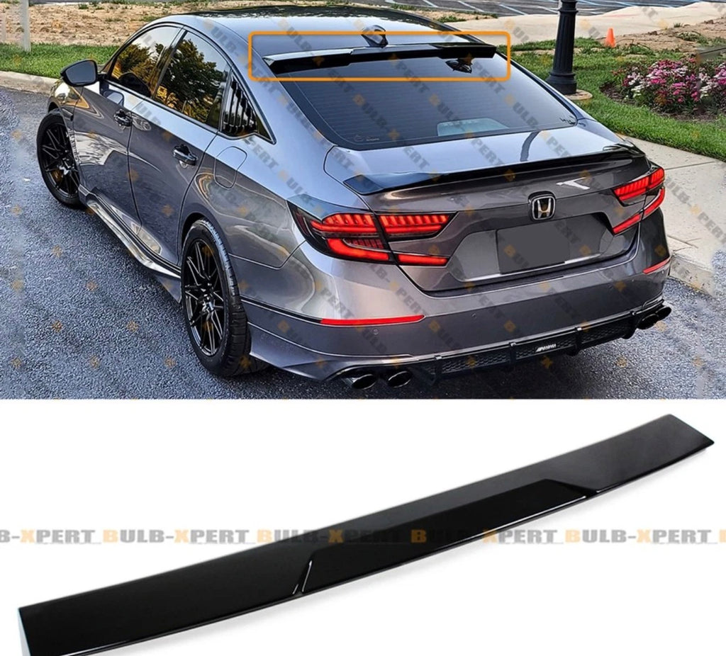 Rear Window Roof Top Spoiler Deflector Visor For 2018-2022 HONDA Accord Black