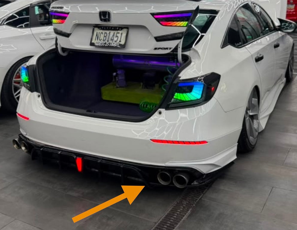 For Honda Accord 1.5L Sport 2.0L 2018-22 Dual Exhaust Tip 2.5" Inlet 3.5" Outlet
