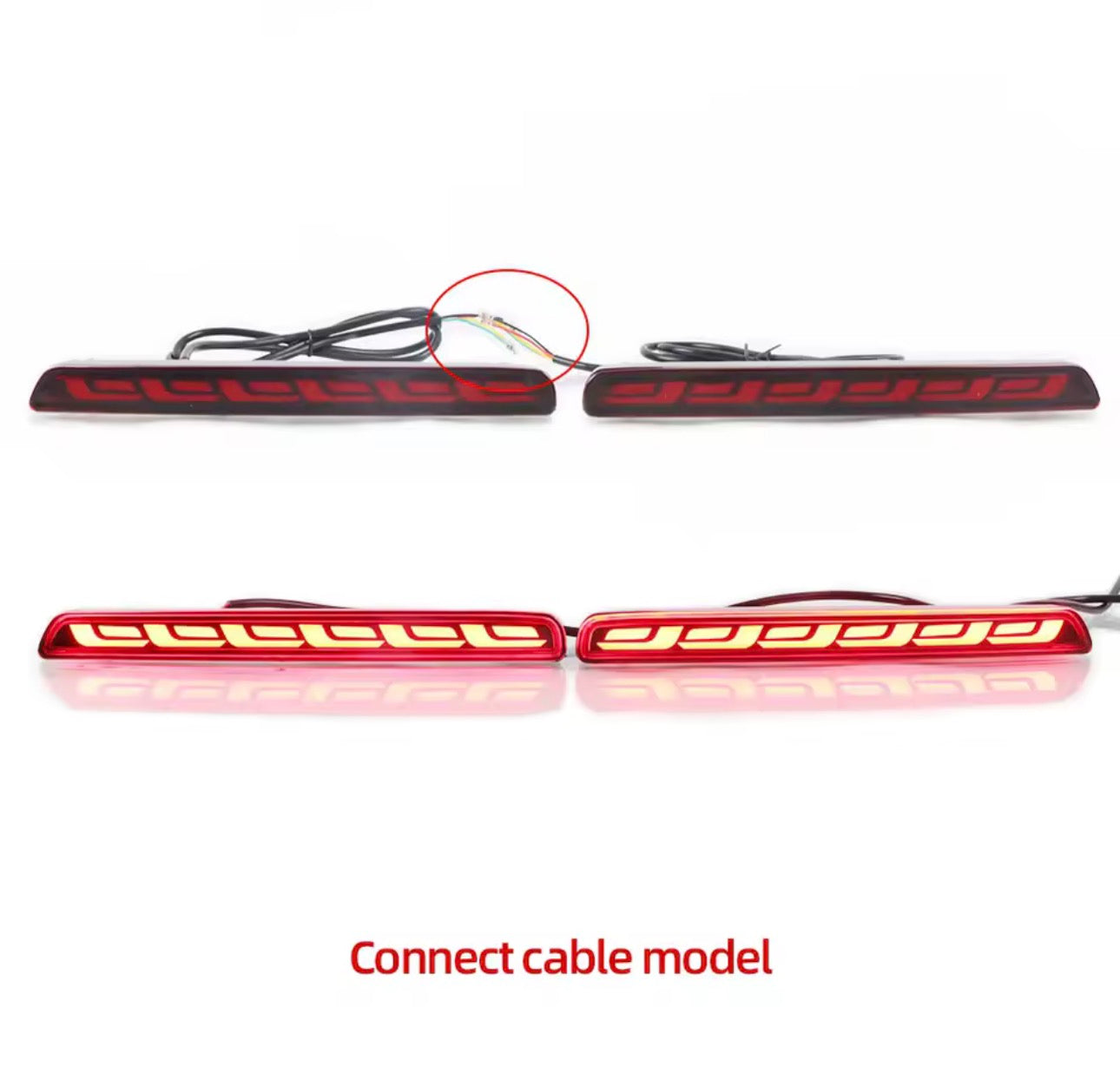 Rear Bumper Reflector Tail Brake Lights for 2023-2026 Honda CRV CR-V Tail Lights