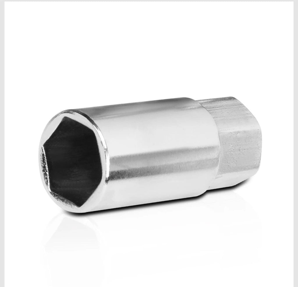 FULL THREADED 20x 12mmx1.5 OPEN END Purple Aluminum 90mm Rim Lug Nut w/Adapter