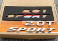 Rear Logo 2018-2022 "2.0T Sport" Badge Emblem Nameplate Chrome