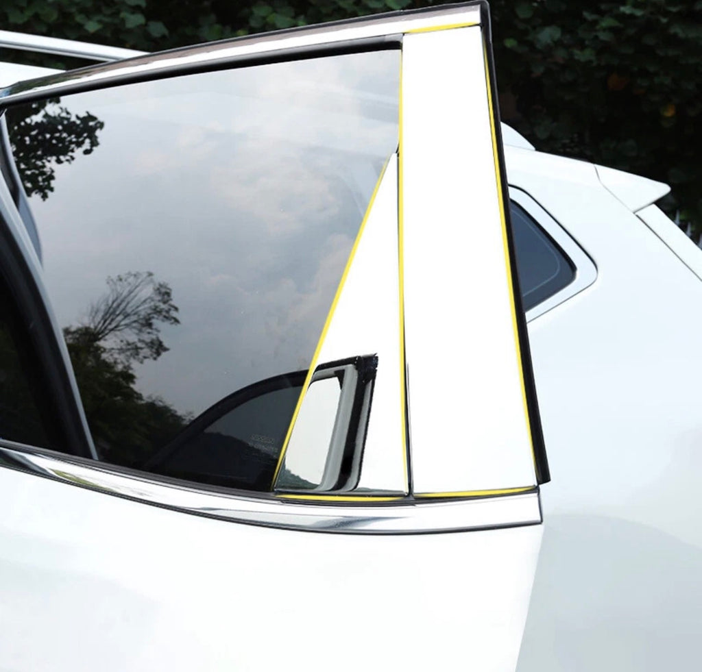 6pcs Pillar Post for Honda Accord 2018-2022 Window Door Trim Cover Chrome