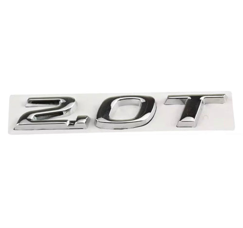 3D Metal "2.0T Sport" Trunk Logo Sticker/Emblem/Badge for Honda Accord (10th Gen), Civic, and CR-V