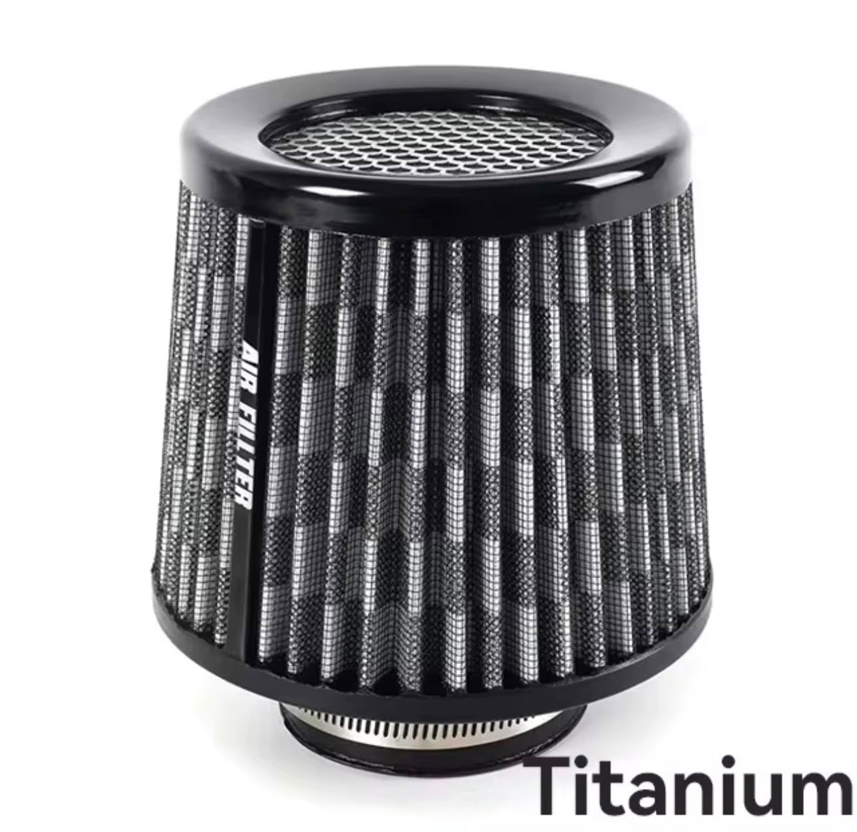 Green 3" 76mm High Flow Inlet Cold Air Intake Cone Replacement Dry Air Filter
