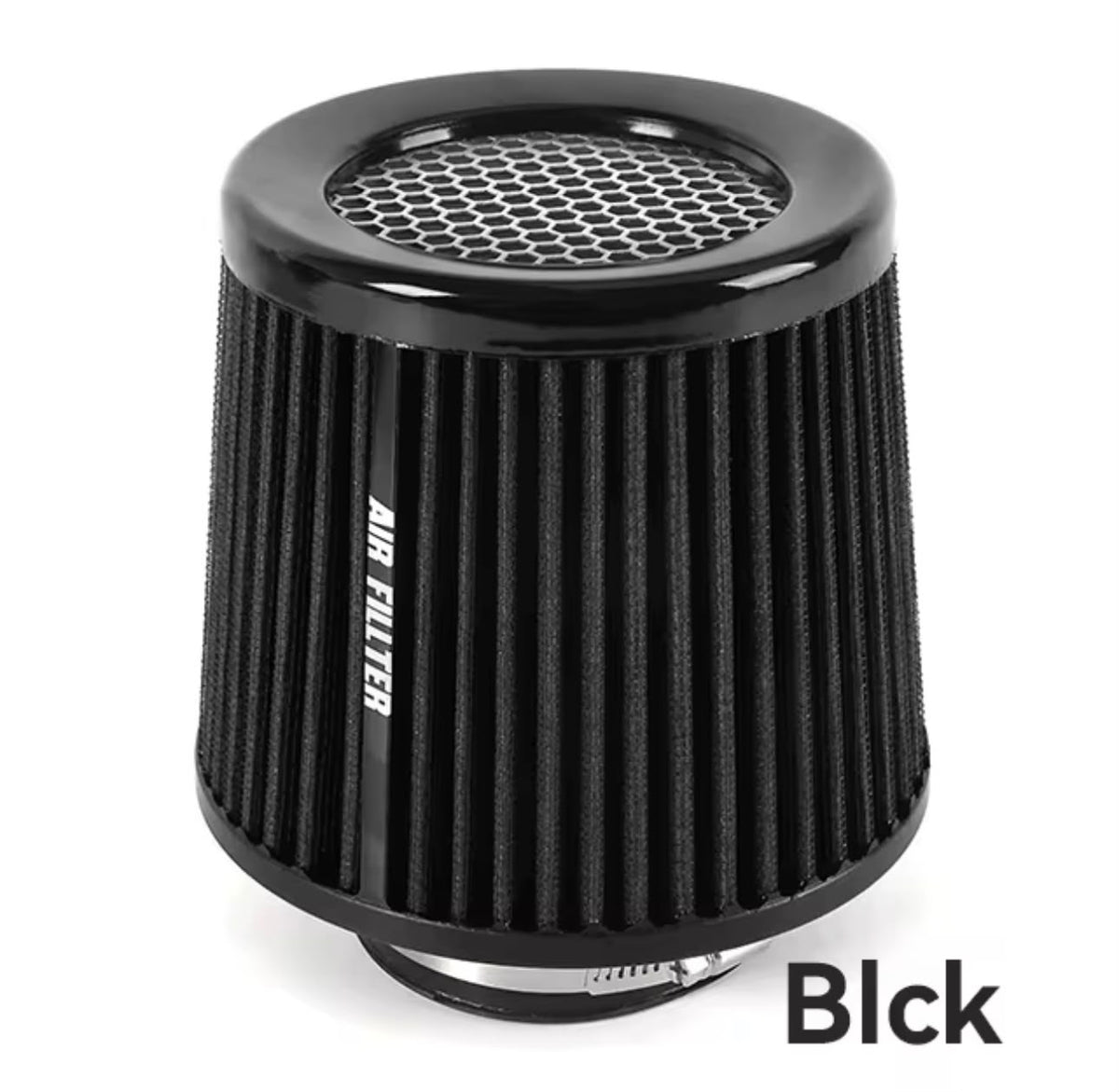 Green 3" 76mm High Flow Inlet Cold Air Intake Cone Replacement Dry Air Filter